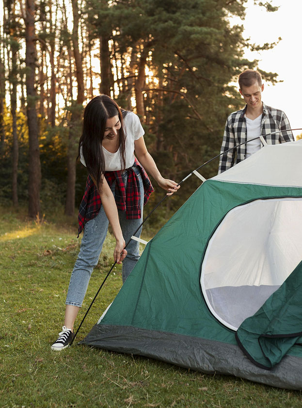 camping avec emplacement tente en vendee