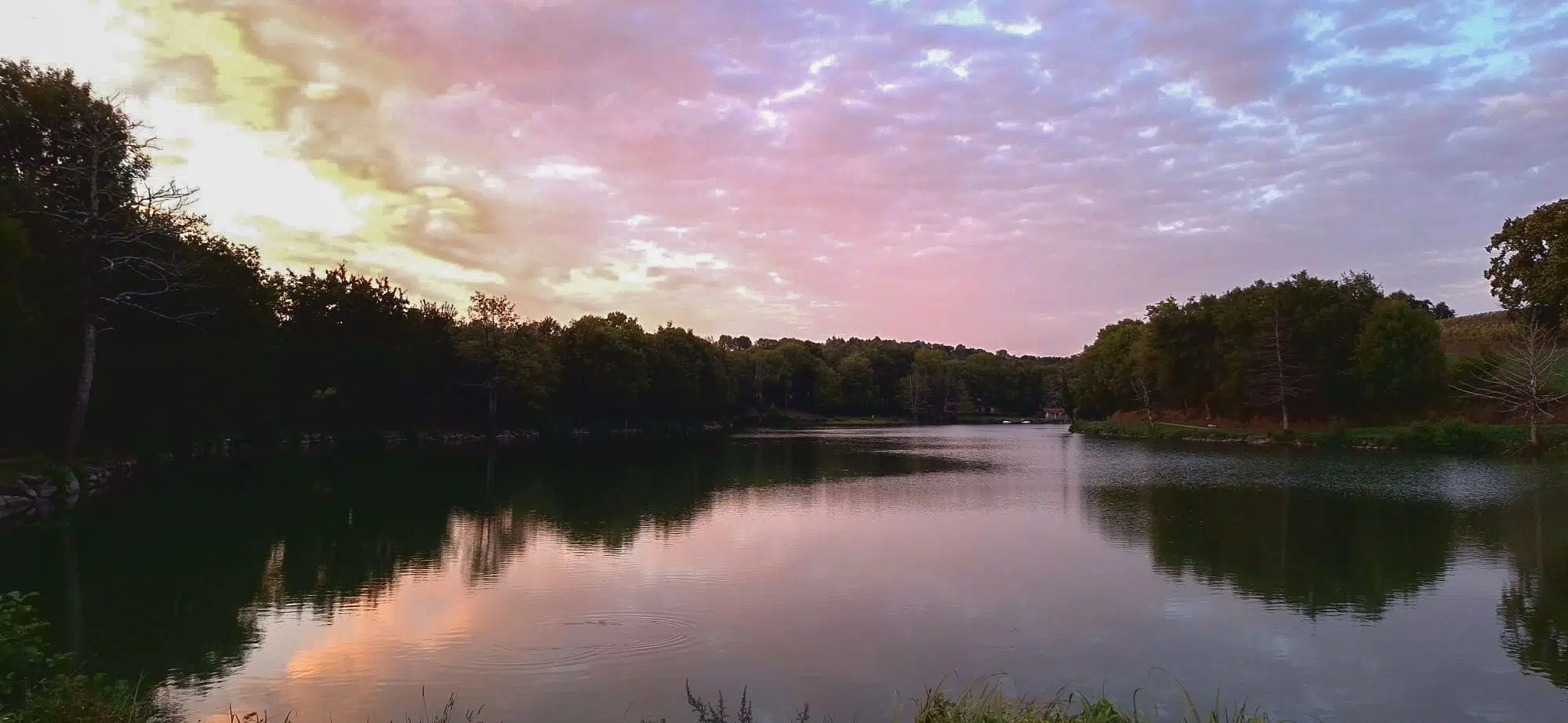 lac etruyere sunset